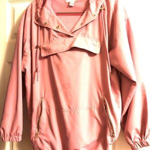 Forever 21 Pink Rain Jacket w/ Hood